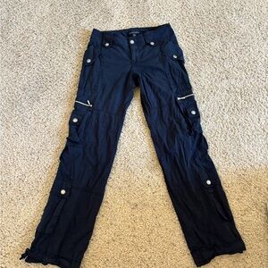 low rise cargo pants